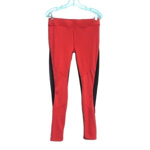 Athleta Paneled Stretchy Exercise Leggings Sporty Elastic Waist Yoga Pants EUC M